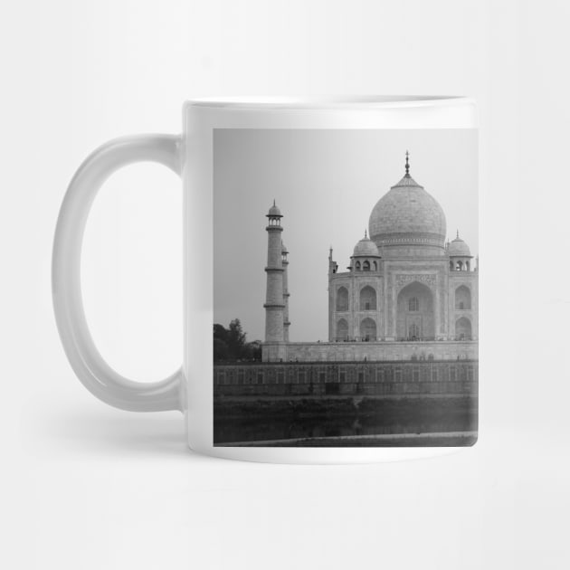 Taj Mahal in black and white by JohnDalkin